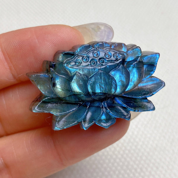 Natural Labradorite Lotus Healing wholesale: 1