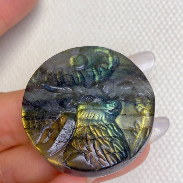 Natural Labradorite deer Healing wholesale: 2