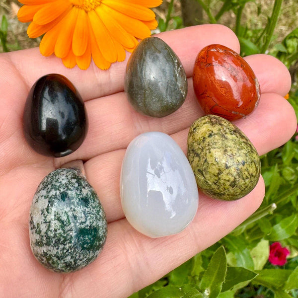 Crystal egg mystery gemstone egg Easter egg hunt stone gifts