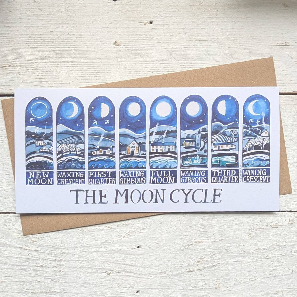 The Moon Cycle Letterbox Greetings Card