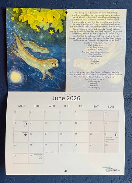Hannah Willow 2026 words and images calendar