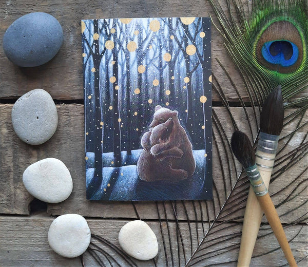 Messages of Yule  Christmas greetings card pack