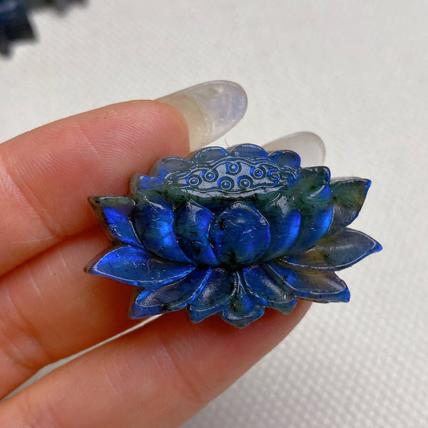 Natural Labradorite Lotus Healing wholesale: 1