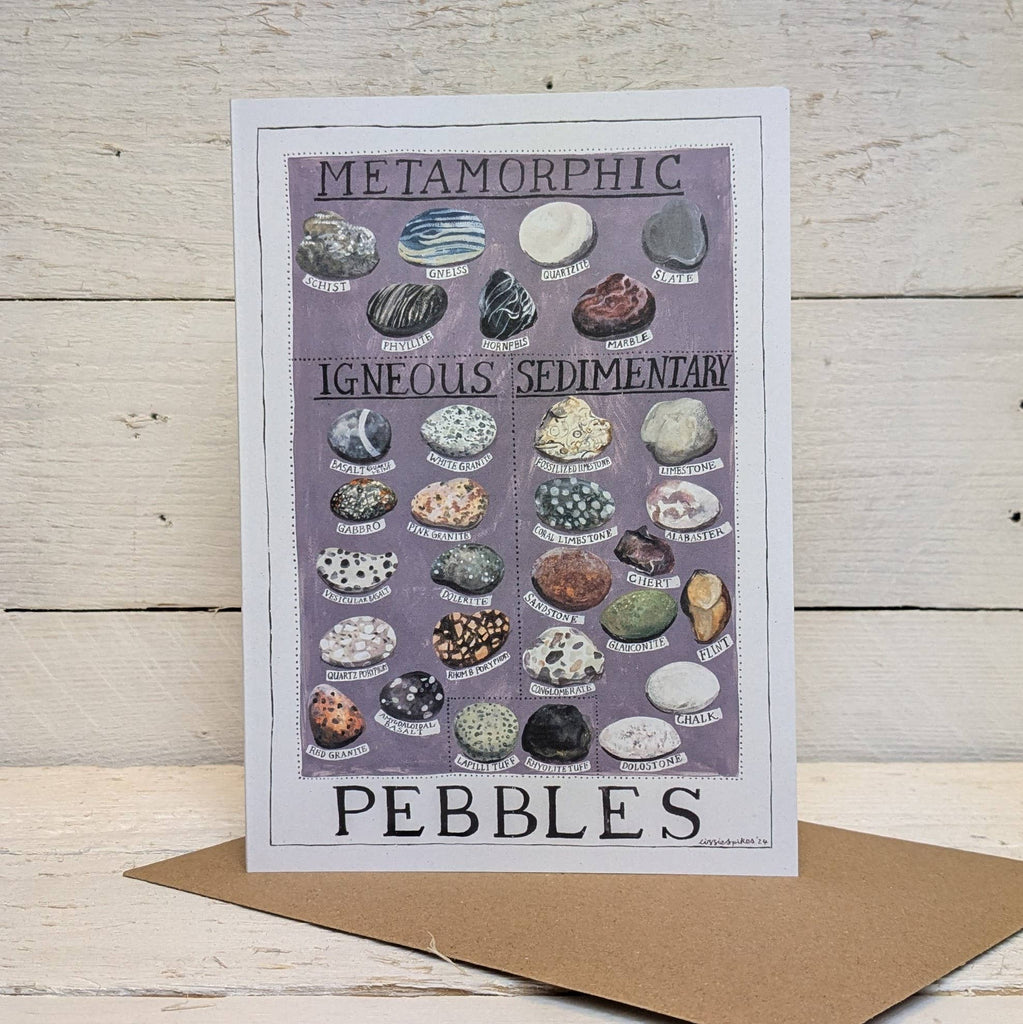 Pebbles Large Greetings Card