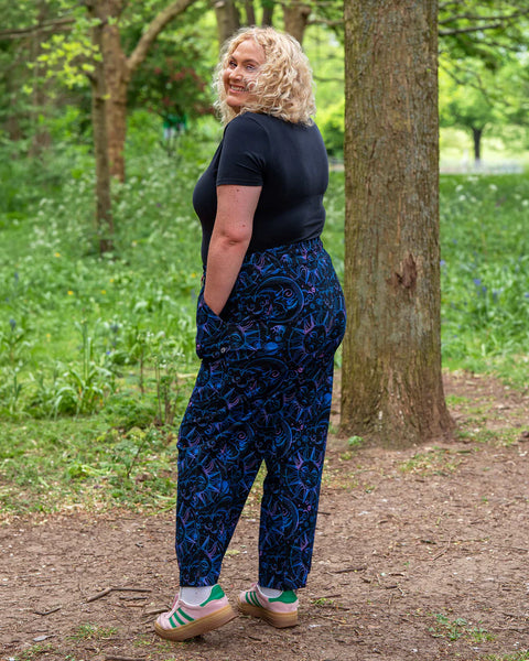 Rebel Romance Celestial Dreams Cropped Wide Leg Trousers