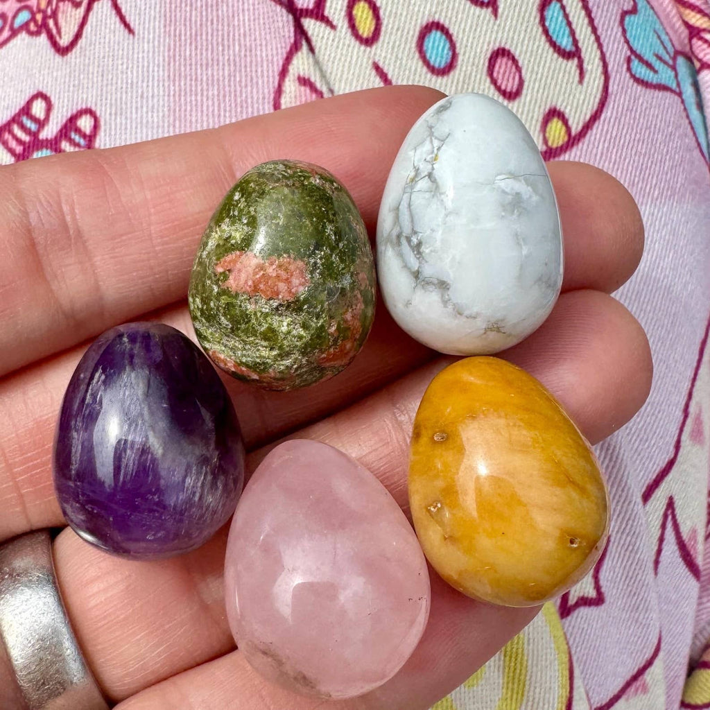 Crystal egg mystery gemstone egg Easter egg hunt stone gifts