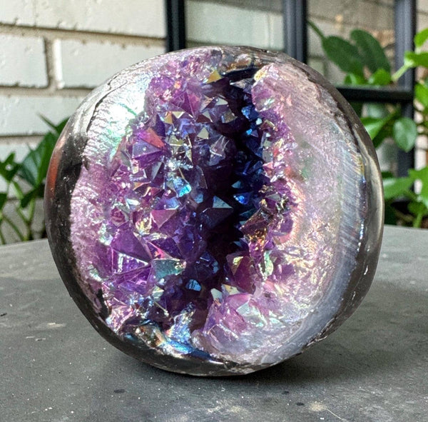 Aura Amethyst Crystal Sphere – 40-50mm | Protection, Luna by Louise, Crystal Shop UK