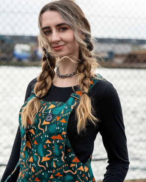 Rebel Romance x Clare Lewis Earthy Eden Stretch Dungarees: L