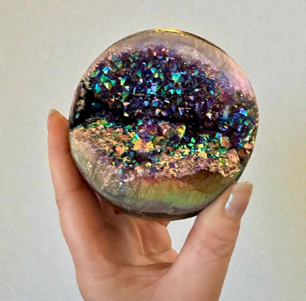 Aura Amethyst Crystal Sphere – 40-50mm | Protection, Luna by Louise, Crystal Shop UK