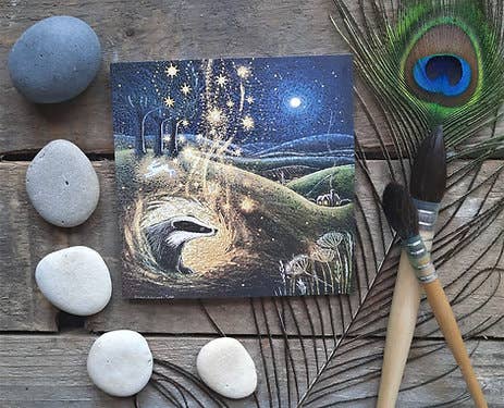 Beneath This Place Greetings Card