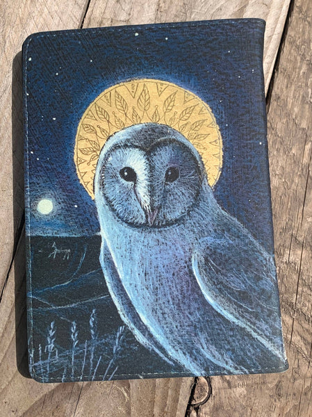 Hand Made Journals, printed in our studio in Cornwall: Owl