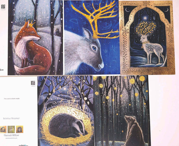 Awaiting the Snow Christmas greetings card pack