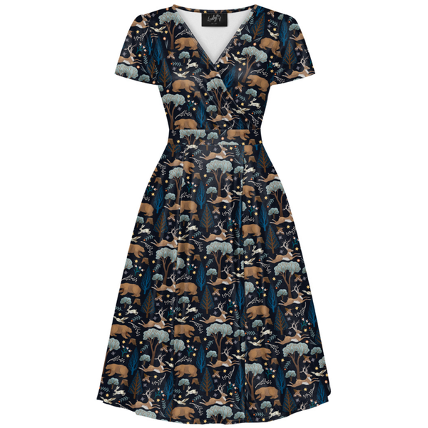 Lyra Dress - Blue Forest: 16