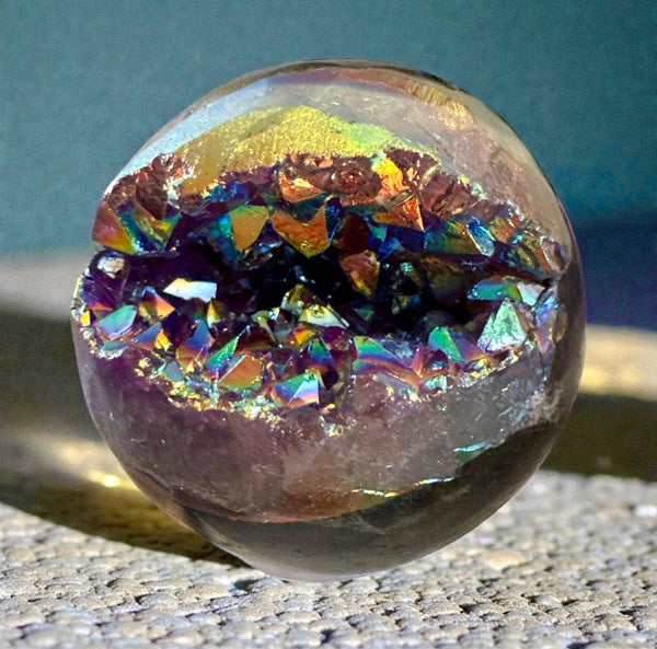 Aura Amethyst Crystal Sphere – 40-50mm | Protection, Luna by Louise, Crystal Shop UK