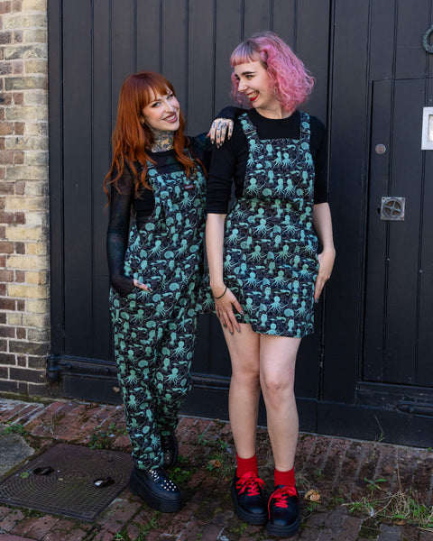 🐙Green Sea Creature Pinafore🐙