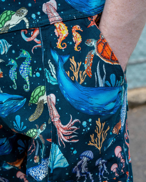 Run & Fly Ocean Stretch Twill Dungarees