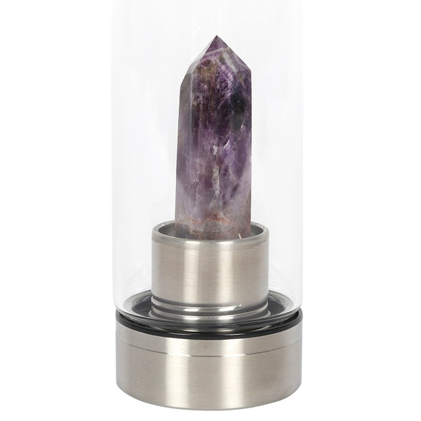 Amethyst Glass Water Bottle