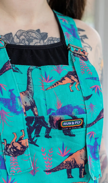 Jade Adventure Dino Dungarees