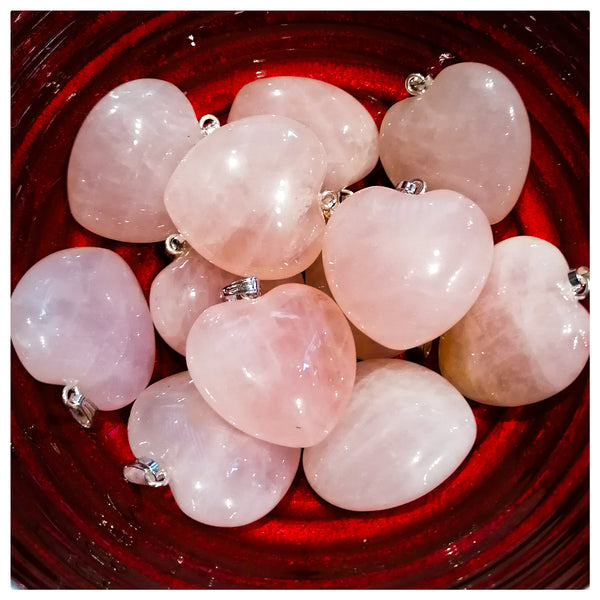 Rose Quartz Heart Pendant