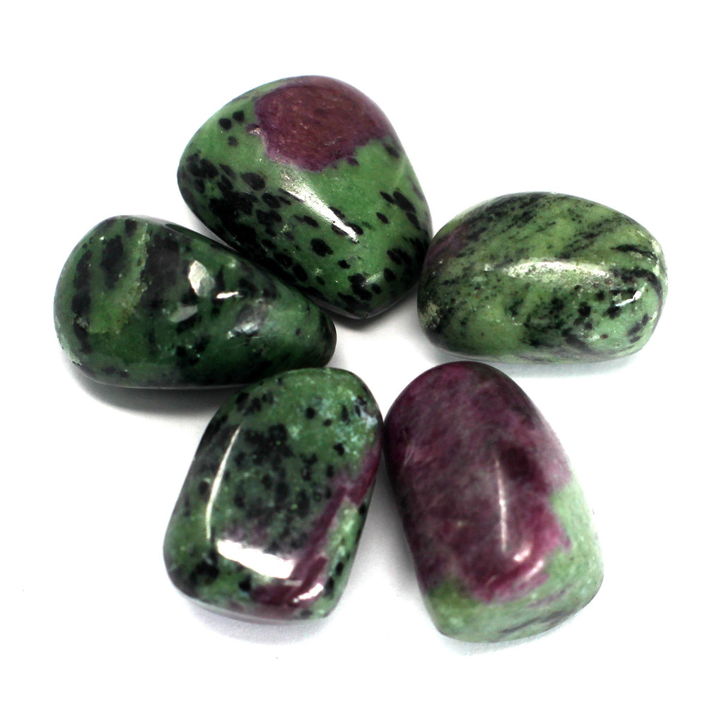 Ruby in Zoisite Tumblestone